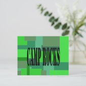 Camp Rocks Camouflage Briefkaart (Staand voorkant)