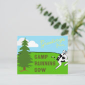 Camp Running Cow - Postcard Briefkaart (Staand voorkant)