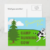 Camp Running Cow - Postcard Briefkaart (Voorkant / Achterkant)