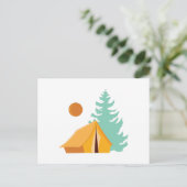 Camp Scene Briefkaart (Staand voorkant)