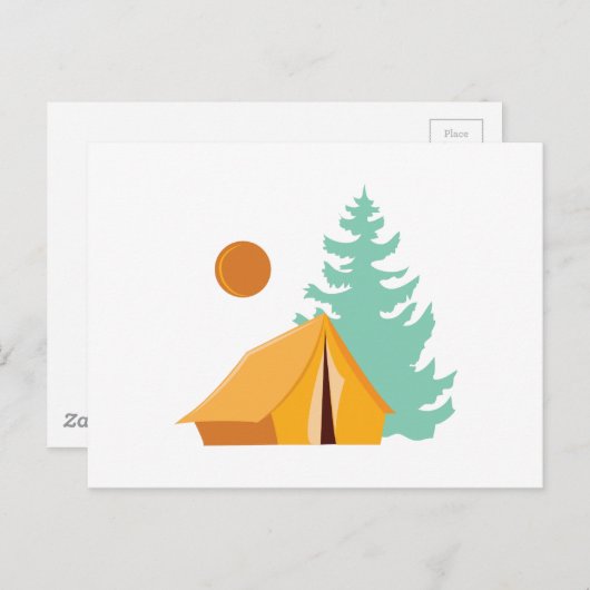 Camp Scene Briefkaart (Voorkant / Achterkant)