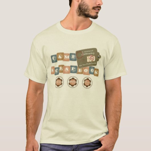 Camp Scrapbook - een weekend getaway T-shirt (Voorkant)