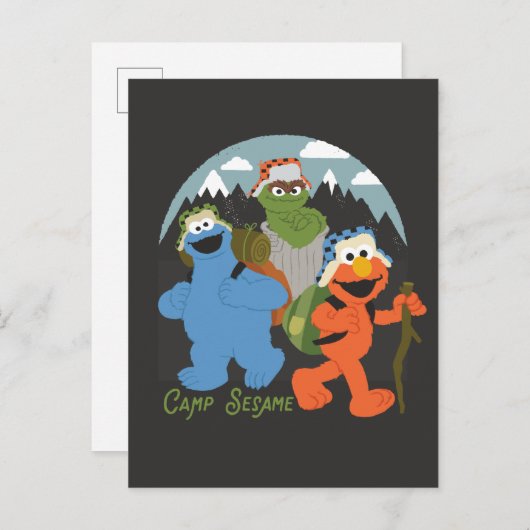 Camp Sesamstraat EST. 1969 Briefkaart (Voorkant / Achterkant)