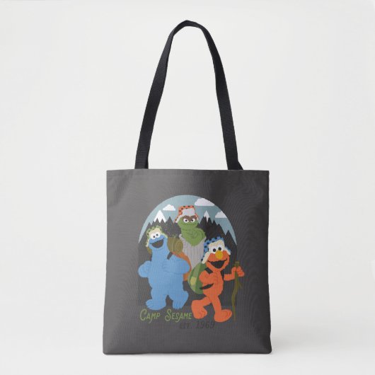 Camp Sesamstraat EST. 1969 Tote Bag (Voorkant)