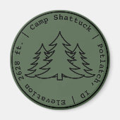 Camp Shattuck - Stamp Logo - Magneet (Voorkant)