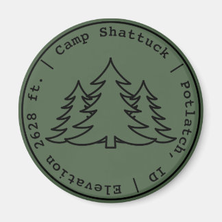 Camp Shattuck - Stamp Logo - Magneet