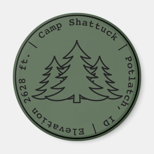 Camp Shattuck - Stamp Logo - Magneet (Voorkant)