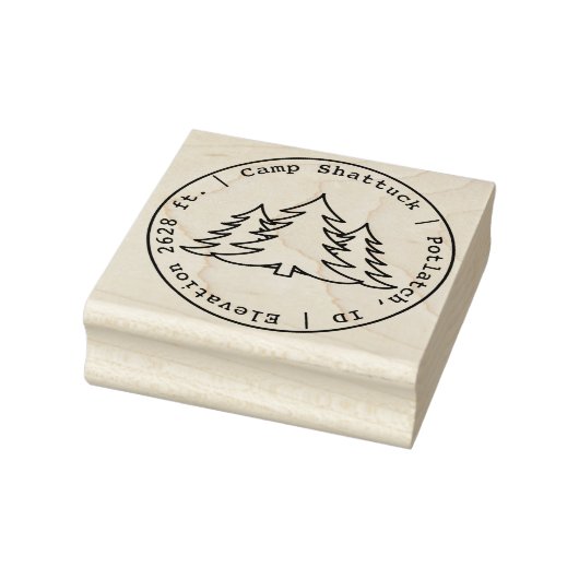 Camp Shattuck - Stamp Logo - Rubber Stamp Rubberstempel (Stempel)