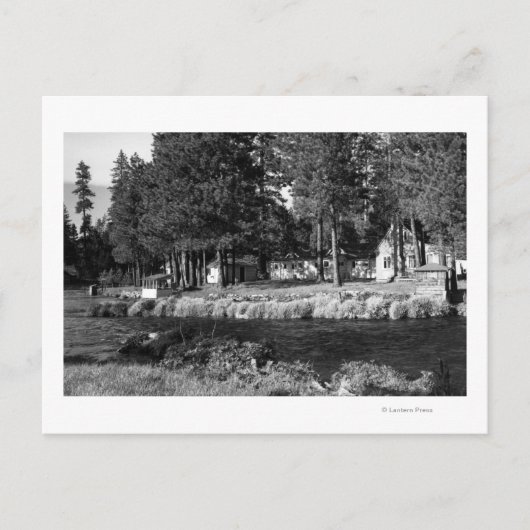 Camp Sherman, uitzicht Oregon van Rogers Cabins Briefkaart (Voorkant)