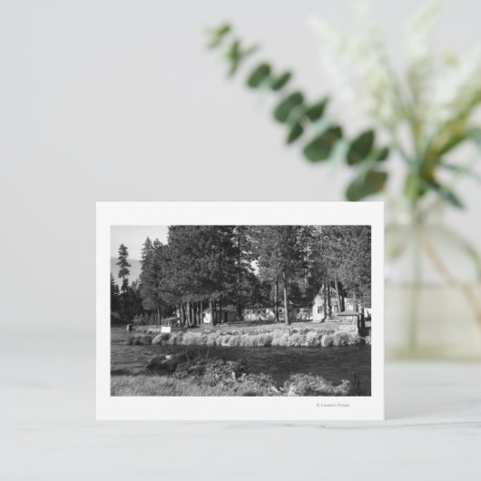 Camp Sherman, uitzicht Oregon van Rogers Cabins Briefkaart (Staand voorkant)