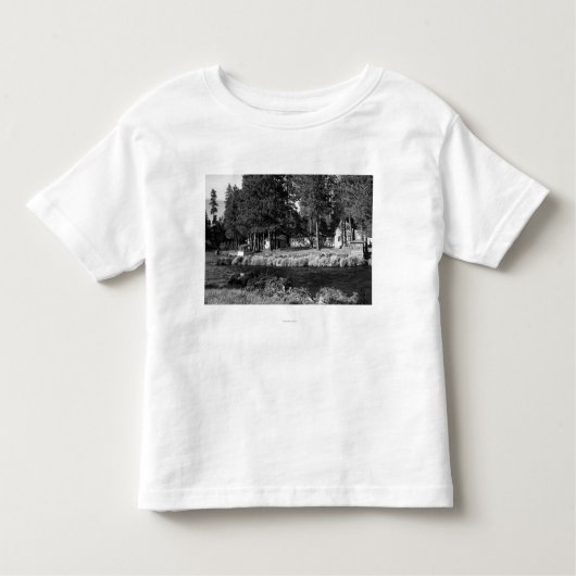 Camp Sherman, uitzicht Oregon van Rogers Cabins Kinder Shirts (Voorkant)