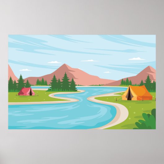 Camp Site Poster (Voorkant)