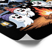 Camp Spooky Halloween Camping Wandelen Mannen Vrou Poster (Hoek)