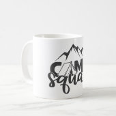 Camp Squad Cool Adventure Quote Campers Koffiemok (Voorkant links)