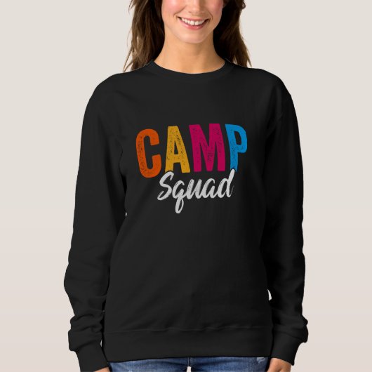 Camp Squad Familiecamping voor Vrouwen Mannen Matc Trui (Voorkant)
