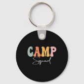 Camp Squad Retro Groovy , Happy First Day of Sleutelhanger (Achterkant)