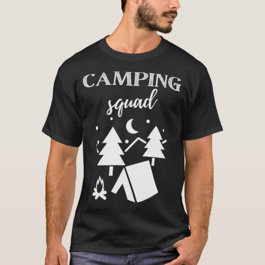 Camp Squad  shirt, Camping , Camper bff couple s d T-shirt (Voorkant)