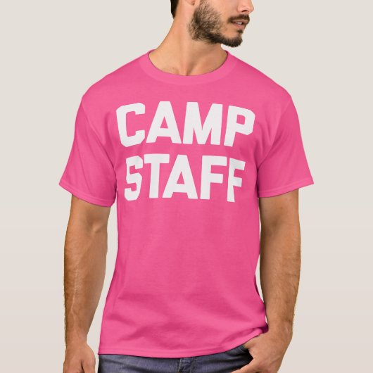 Camp Staff Funny Camping Wandelen Team Camp Counse T-shirt (Voorkant)
