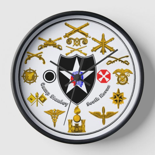 Camp Stanley wandklok (Voorkant)