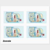 Camp Stove gasflessen Propaan Butaan Rechthoekige Sticker (Vel)