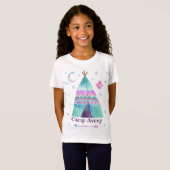 Camp T-Shirt Girl Camping T-Shirt (Voorkant volledig)