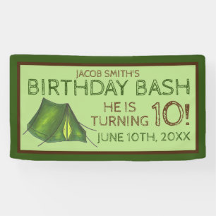 Camp Tent Sleepover Camping Birthday Bash Spandoek
