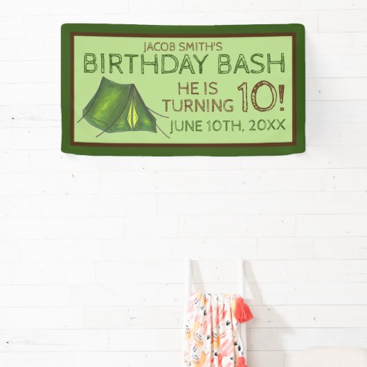 Camp Tent Sleepover Camping Birthday Bash Spandoek (Insitu)