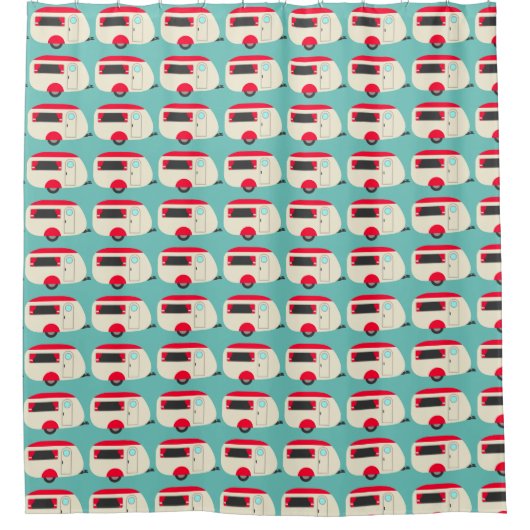 Camp Theme Douchegordijn (Voorkant)