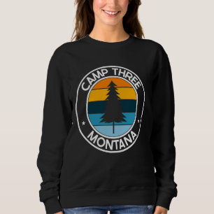 Camp Three Montana MT USA City Pride Retro Zonsond Trui