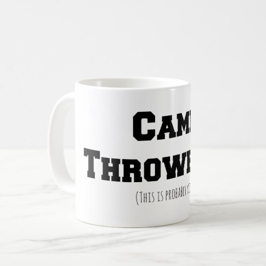 Camp Throwback (dit is waarschijnlijk wodka) Mok (Voorkant links)