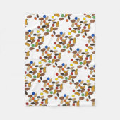 Camp Trail Mix Nuts Snack Camping Hiking Outdoor Fleece Deken (Voorkant)