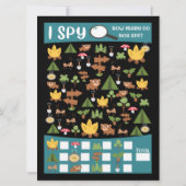 Camp uit met game aan de achterzijde kaart (Achterkant)