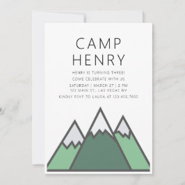 Camp Verjaardagsfeestuitnodiging Kaart