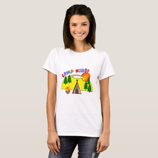 Camp verpleegsters T-shirts en Canvas tassen (Voorkant volledig)