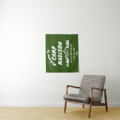 Camp Vrijgezellenfeest Bach Berg Camping Prop Sign Wandkleed (In situ)