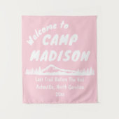 Camp Vrijgezellenfeest Bach Mountain Light Roze Pr Wandkleed (Voorkant)