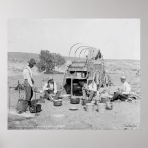 Camp Wagon op een Poster van Texas Roundup