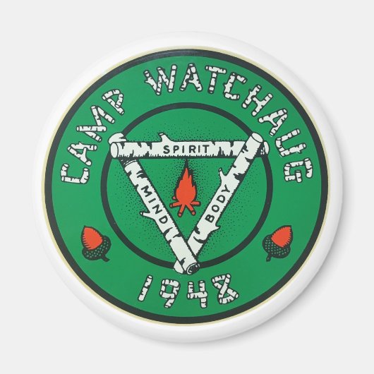 Camp Watchaug Logo Magneet (Voorkant)