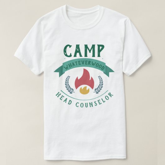 Camp Whateverwood Head Counselor T-shirt (Design voorkant)