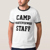 Camp Whateverwood Staff Black T-shirt (Voorkant)
