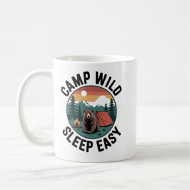 Camp Wild Sleep Easy Mug – Bear Camping Vintage Koffiemok