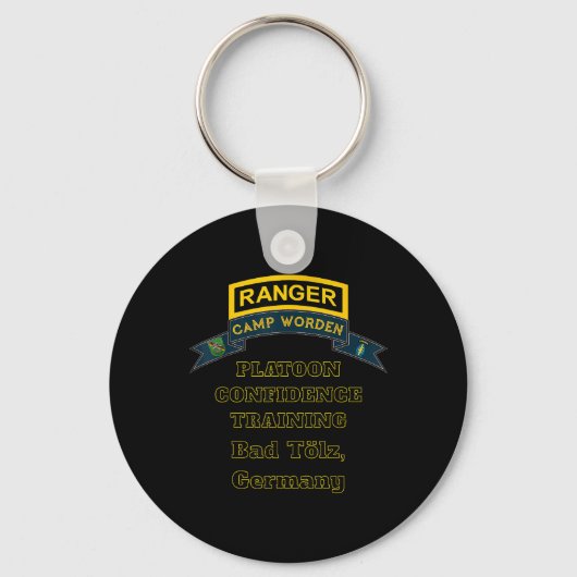 Camp Worden Platoon Confidentietraining Donkere kl Sleutelhanger (Voorkant)