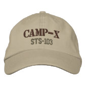 Camp-X geborduurd Pet (Khaki) (Voorkant)