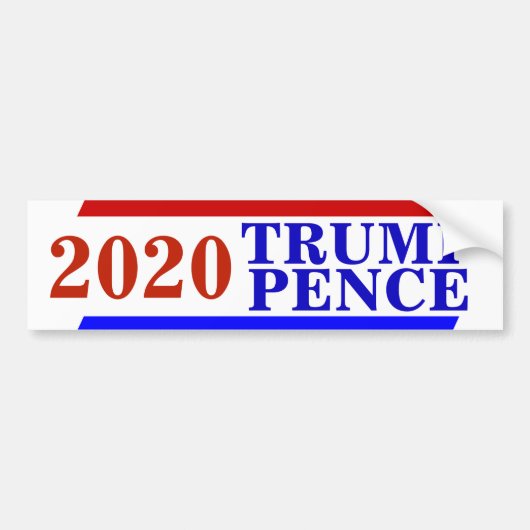Campagne 2020 TRUMP PENCE Bumpersticker (Voorkant)