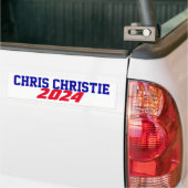 Campagne 2024 Chris Christie kandidaat-President Bumpersticker (Op Truck)