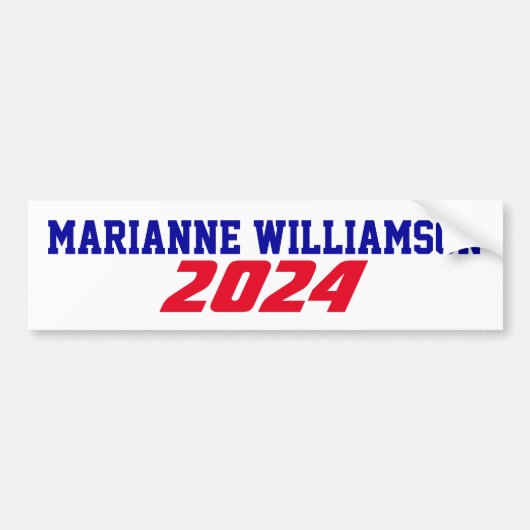 Campagne 2024 Marianne Williamson President Vereni Bumpersticker (Voorkant)