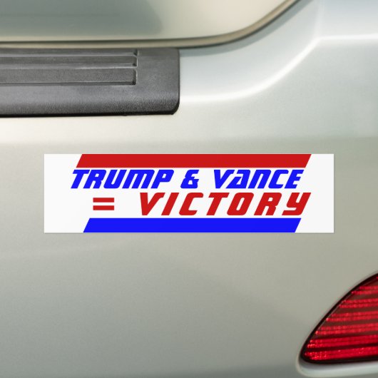 Campagne 2024 President TRUMP JD VANCE = OVERWINNI Bumpersticker (Op auto)