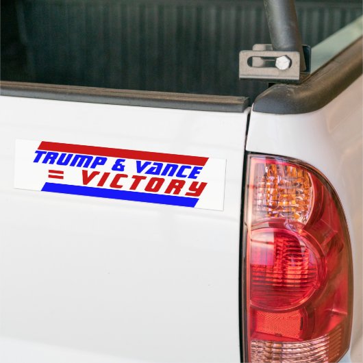 Campagne 2024 President TRUMP JD VANCE = OVERWINNI Bumpersticker (Op Truck)