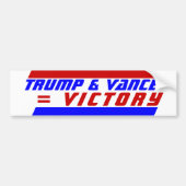Campagne 2024 President TRUMP JD VANCE = OVERWINNI Bumpersticker (Voorkant)