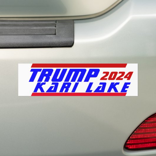 Campagne 2024 President TRUMP & KARI LAKE stemming Bumpersticker (Op auto)